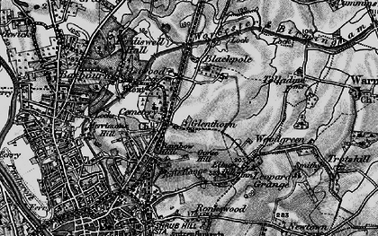 Old map of Brickfields in 1898