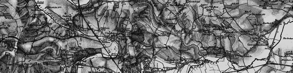 Old map of Brickhill in 1896