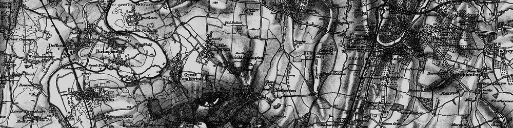 Old map of Bricklehampton in 1898