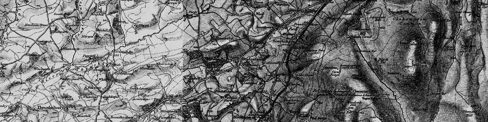 Old map of Bridestowe in 1898