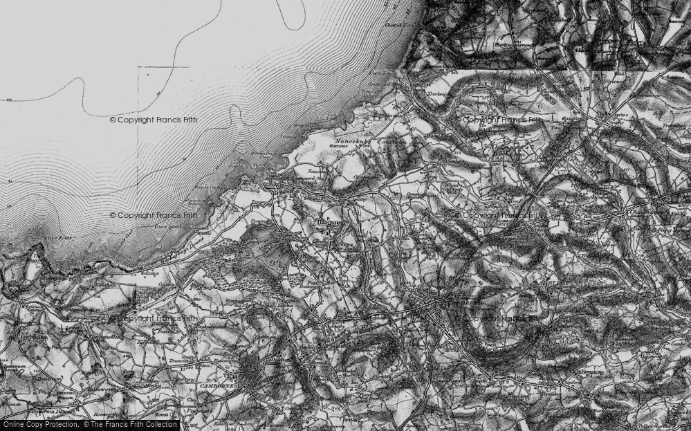 Old Map of Bridge, 1896 in 1896