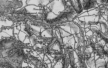 Old map of Bridge in 1896