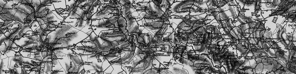 Old map of Beslyns in 1895