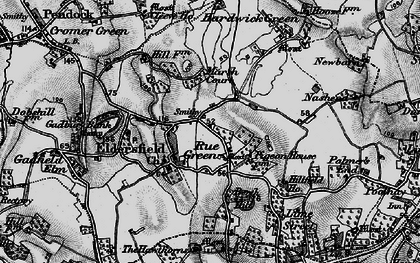 Old map of Bridge End in 1896