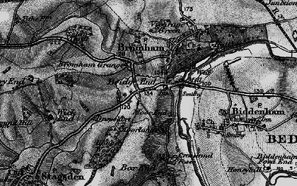 Old map of Bridge End in 1896