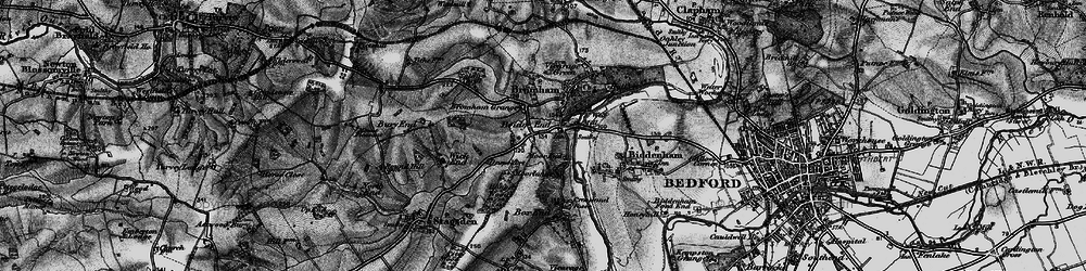 Old map of Bromham Grange in 1896