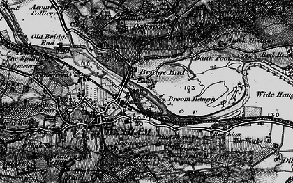 Old map of Broomhaugh Island in 1898