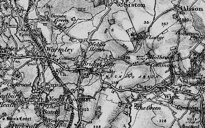 Old map of Bridge Yate in 1898