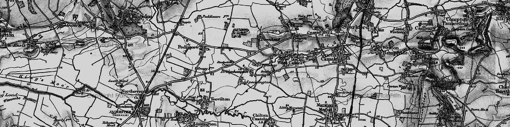 Old map of Bridgehampton in 1898
