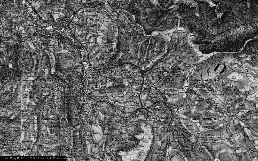 Old Map of Bridgeholm Green, 1896 in 1896