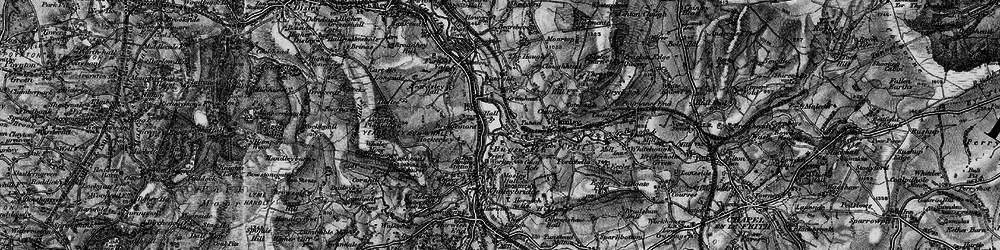 Old map of Bridgemont in 1896