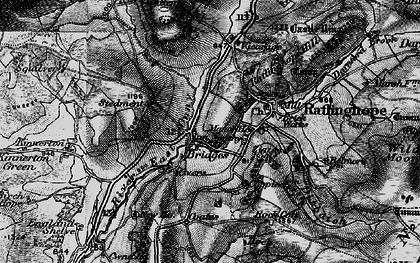 Old map of Birchope in 1899