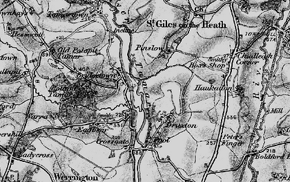 Old map of Bridgetown in 1895