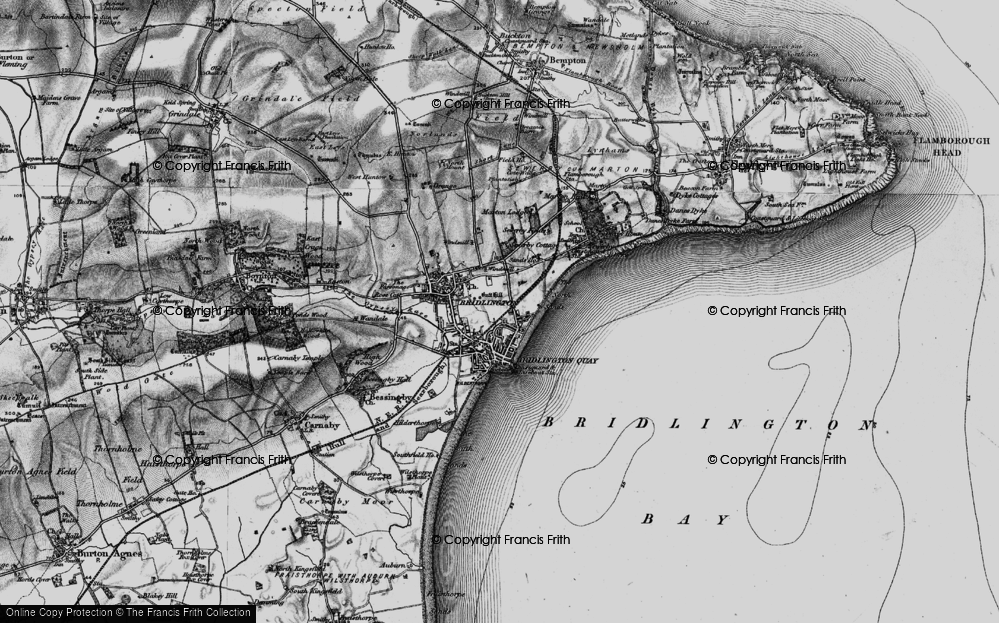 Old Map of Bridlington, 1897 in 1897