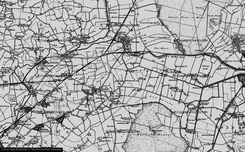 Old Map of Brierholme Carr, 1895 in 1895