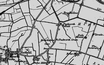 Old map of Brierholme Carr in 1895