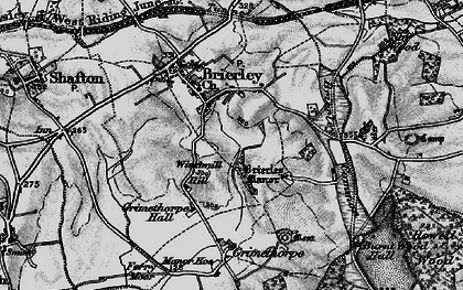 Old map of Brierley Common in 1896