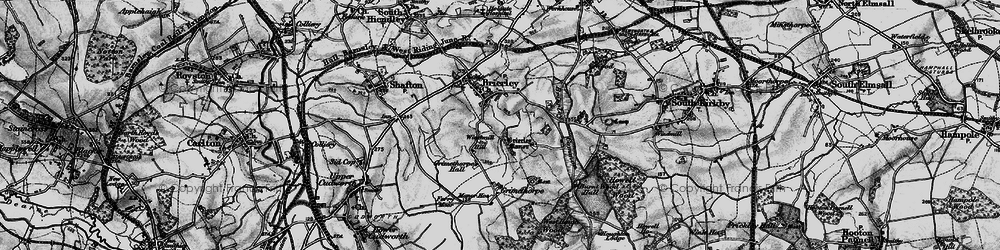 Old map of Brierley in 1896