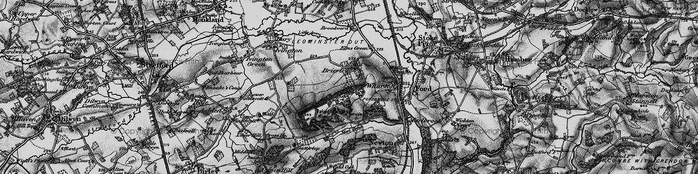 Old map of Brierley in 1899