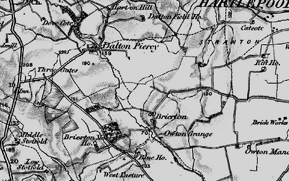Old map of Claxton Grange in 1898
