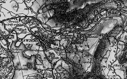 Old map of Brigham in 1897