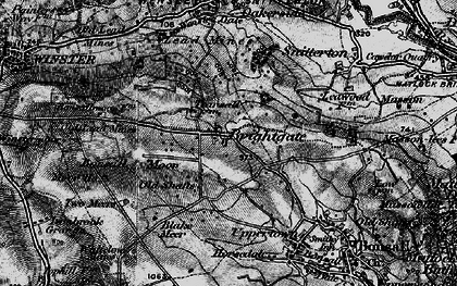 Old map of Bonsall Moor in 1897