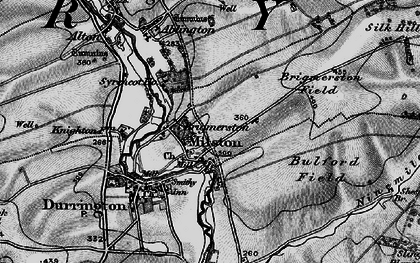 Old map of Bulford Field in 1898