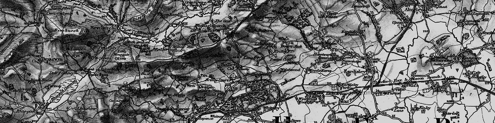 Old map of Brilley in 1896