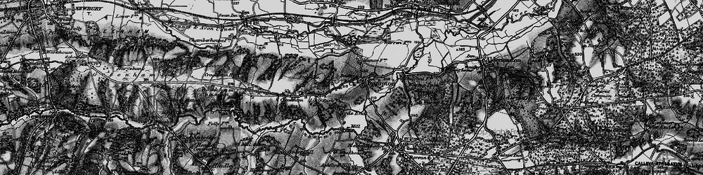 Old map of Brimpton in 1895