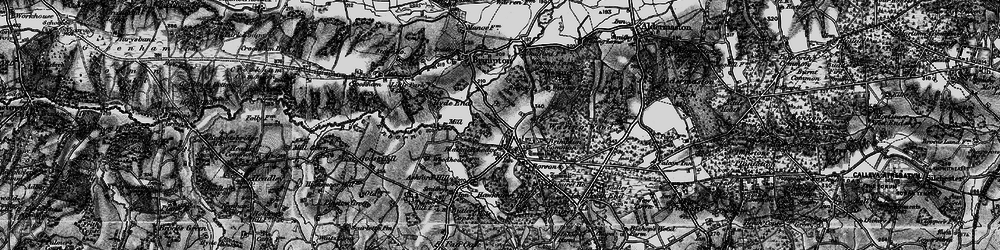 Old map of Brimpton Common in 1895