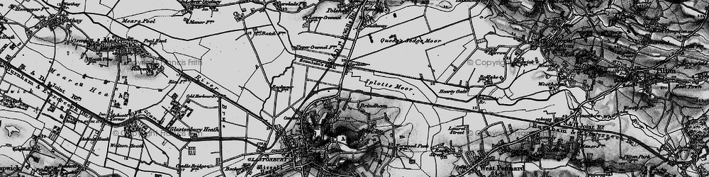 Old map of Brindham in 1898