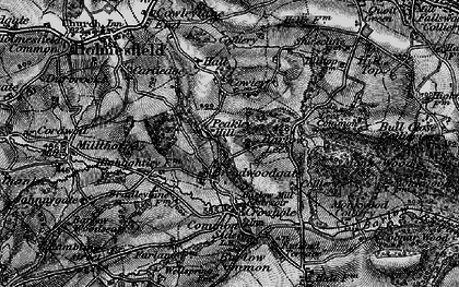 Old map of Peakley Hill in 1896