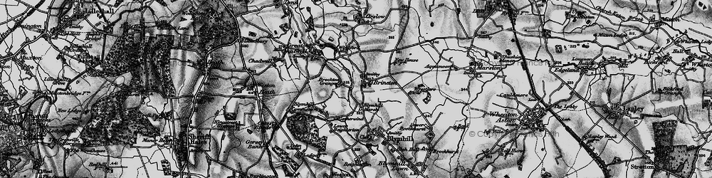 Old map of Brineton in 1897