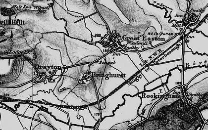 Old map of Bringhurst in 1898