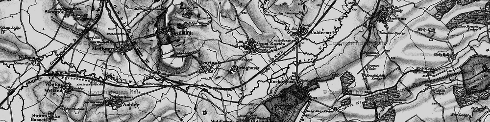 Old map of Bringhurst in 1898