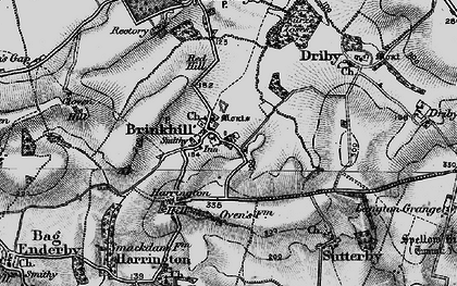 Old map of Brinkhill in 1899