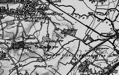 Old map of Brinkley in 1899