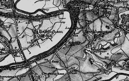 Old map of Brinkley Hill in 1896