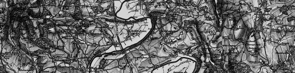 Old map of Brinkley Hill in 1896