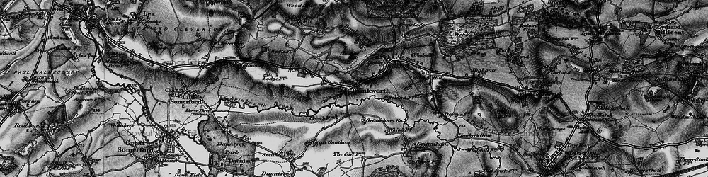 Old map of Brinkworth in 1898