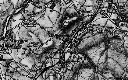 Old map of Brinscall Hall in 1896
