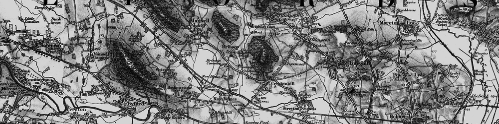 Old map of Brinsop in 1898