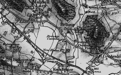 Old map of Brinsop Common in 1898