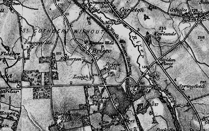 Old map of Brisco in 1897