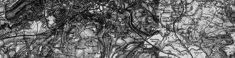 Old map of Brislington in 1898