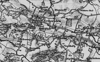 Old map of Brissenden Green in 1895