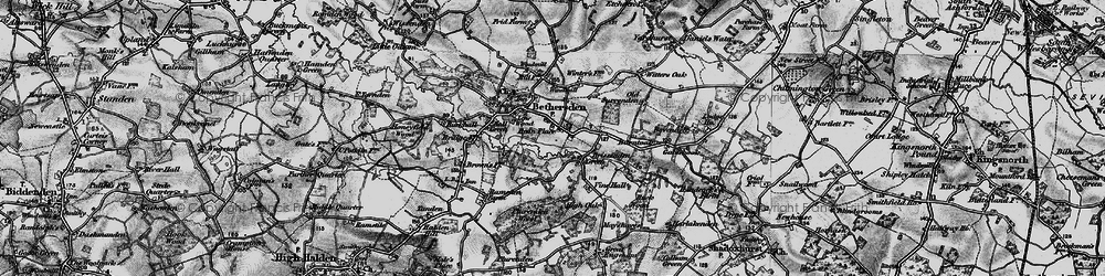 Old map of Brissenden Green in 1895