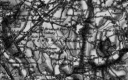 Old map of Bristnall Fields in 1899