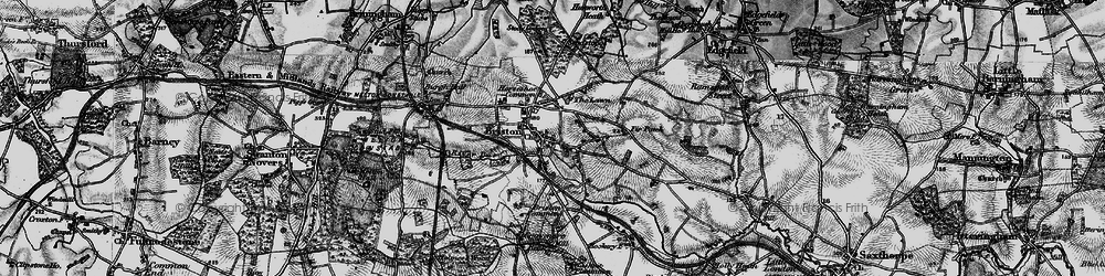 Old map of Briston in 1898