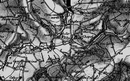Old map of Brithdir in 1898